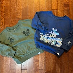 GAP Disney Kids Mickey and Friends Sweatshirts - Green and Blue